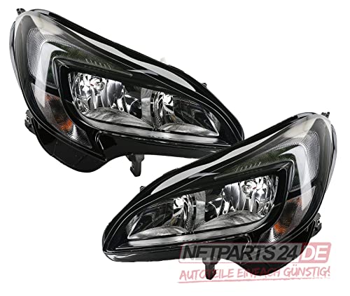 Johns, Scheinwerfer LED passend für Opel Corsa E Set 14- H7 H7 Links Rechts mit TFL