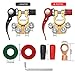 Car Battery Terminal Connectors, 2pcs Battery Terminals Top Post, 4 Way Auto Car Battery Terminals Clamps Connectors Quick Release Disconnect Positive Negative for SAE/JIS Type A Posts
