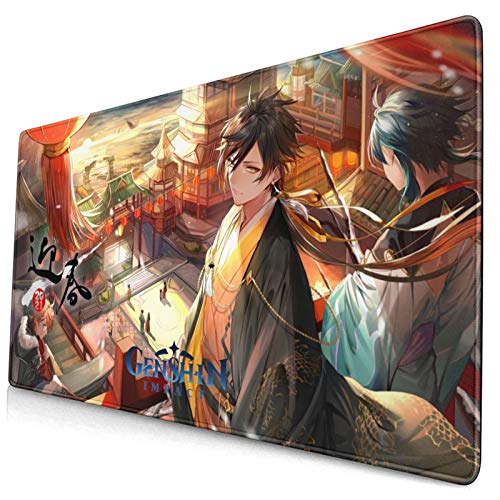 Genshin Impact Textured Mouse Pad Non-Slip Mouse Pad for Laptops Computers and PcsAnime Mouse PadGaming Mouse PadGame Dedicated40x75cm