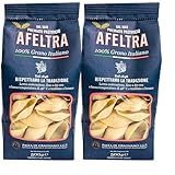 Afeltra Conchiglioni Jumbo Pasta Shells From Italy 17.6 oz. (500g)(Pack of 2) Giant Pasta Shells for Stuffing - Gragnano - Conchiglie - Authentic Italian - Noodles from Durum Wheat Semolina
