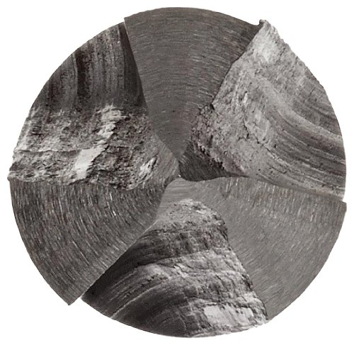 Chicago Latrobe 213 High-Speed Steel Countersink, Black Oxide Finish, 3 Flutes, 90 Degrees, Round Shank, 3/8