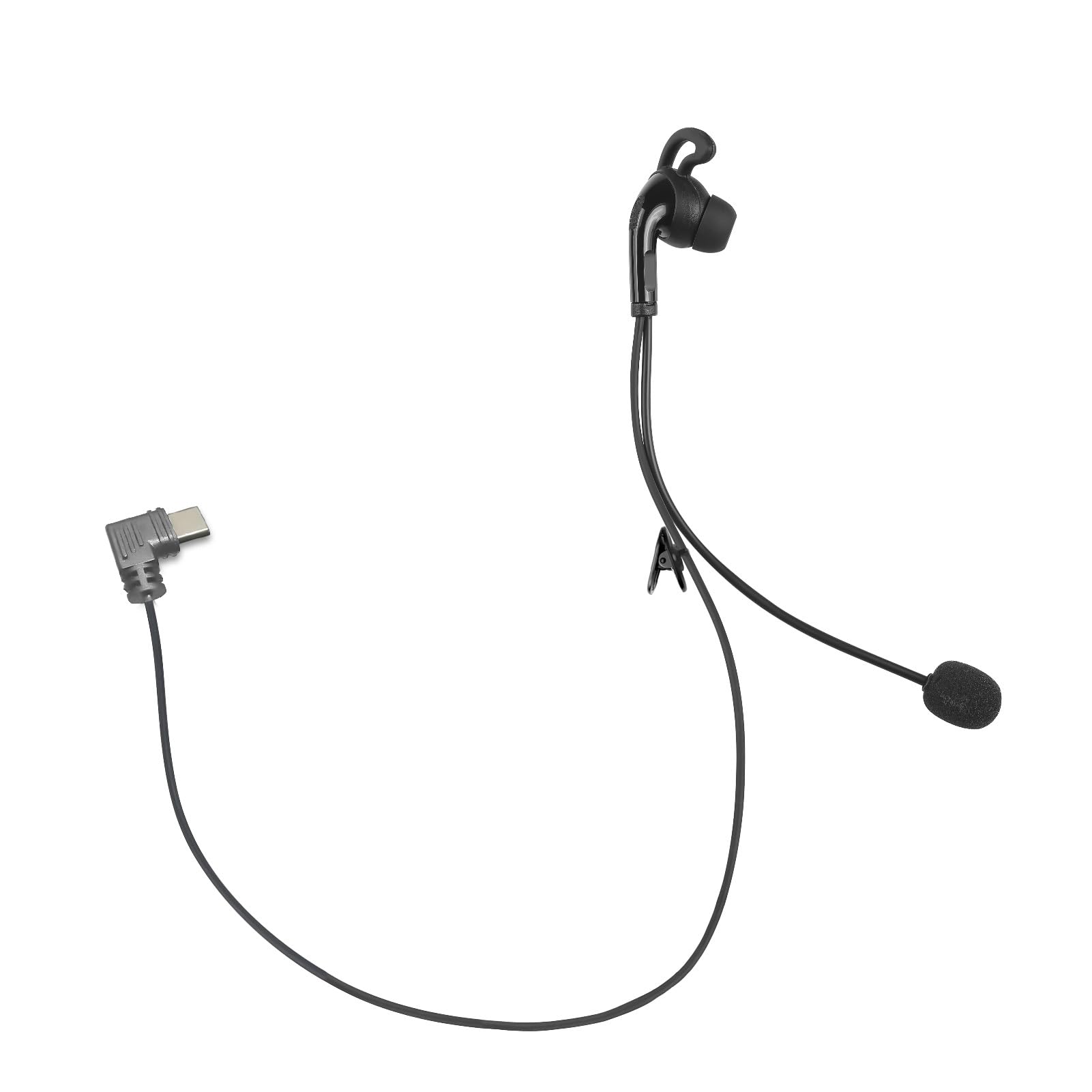 MIMIRACLE Referee Headset Type-C, Left Ear Earpiece for V4 V6 FBIM Intercom
