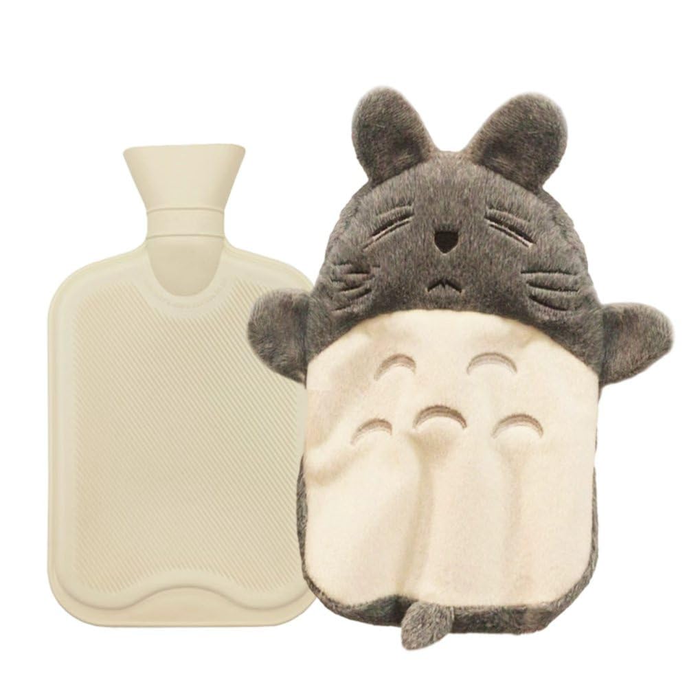 Produktbild von Wärmflasche Mit Kuschelweichem Bezug, 1L Groß Für Kinder, Tier