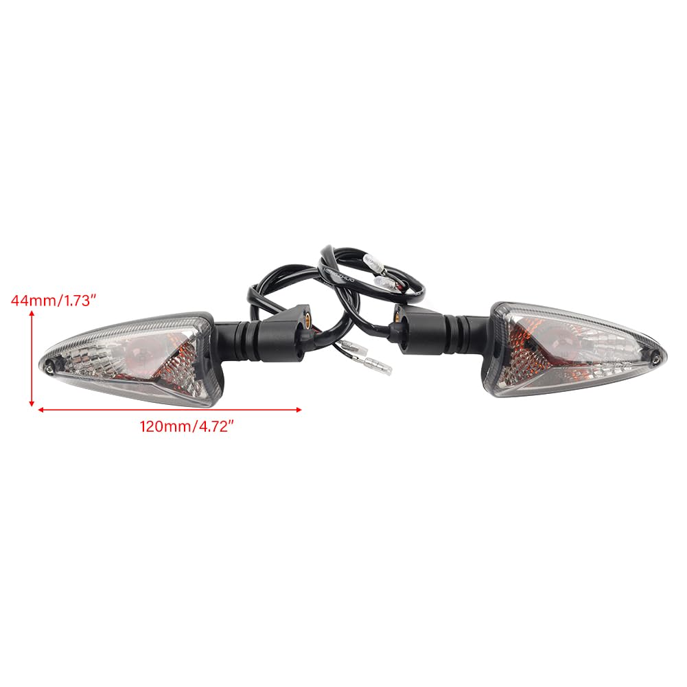 BACAR Cnswee6 1 Pair Lamp Blinker Front Rear Turn Signal Light Smoke For Daytona 675 2009-2015