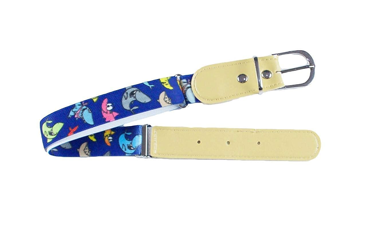 KutumbhSynthetic Stretchable Adjustable Belt For Kids (Suitable For 3 To 7 Years Old) Boys And Girls (Blue)