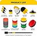 Holikme 30Pack Drill Brush Attachments Set,Scrub Pads & Sponge, Power Scrubber Brush with Extend Long Attachment All Purpose Clean for Grout, Tiles, Sinks, Car Polishing Pads