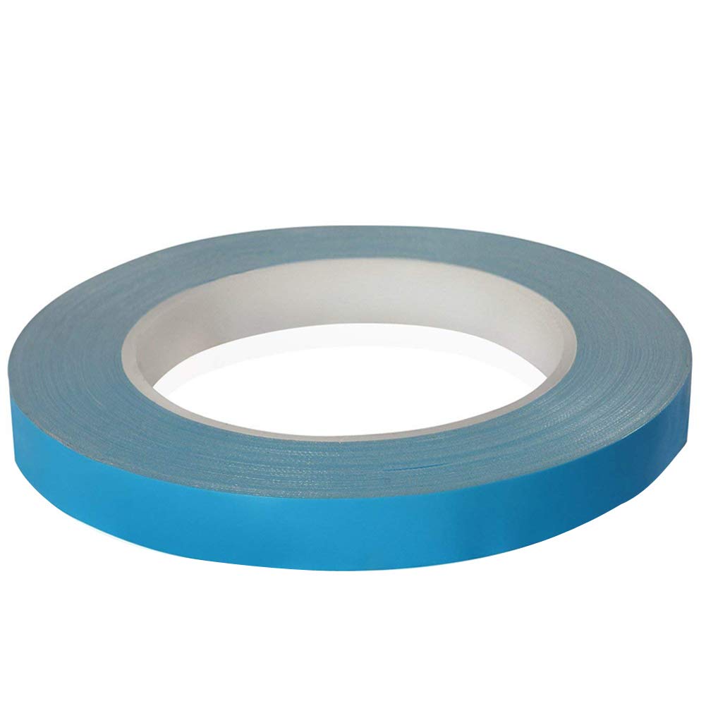 DAOKAI Ruban adhésif thermique, ruban thermique double face 15 mm x 25 m, ruban de refroidissement adhésif thermique, pour dissipateurs thermiques, lumières LED, puce IC, CPU, GPU avec ruban à mesurer