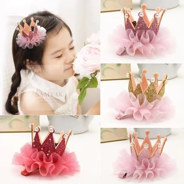 Samyak 4 Pcs Hair Clips Sparkled Crown Hair Barrettes Girls Baby Princess Bows Hair Pins Hair Accessories Set, Random Colors & Design (B0CQRHF62T) Amazon Price History, Amazon Price Tracker