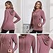 GINKANA Women's Nursing Shirts with Hidden Zipper Long Sleeves Hoodie Sweatshirt Tops Casual Clothes,Wine Red,S