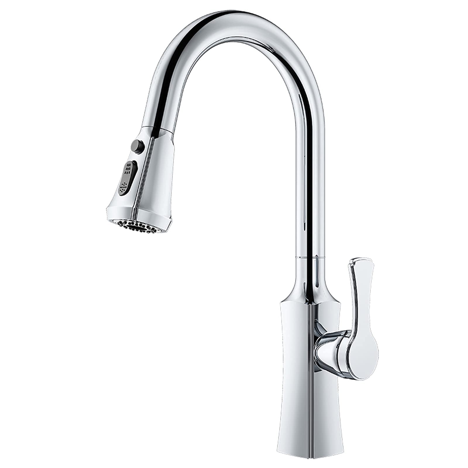 VDOQTLJT Kitchen Tap Brass Faucet Pull-Out Sink Mixer 360° Rotation 2 Function Taps Hot and Cold Water(Cromo)
