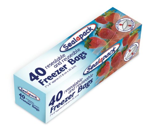 Bolsas de congelación, 40 unidades, 178 x 203 mm