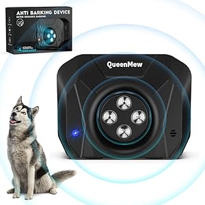 Anti Barking Device, Bark Control Device, Dog Barking Deterrent with 3 Adjustable Level Sonic Bark Up Dog Training Tools to 33 Ft Range Safe for Dogs and Human