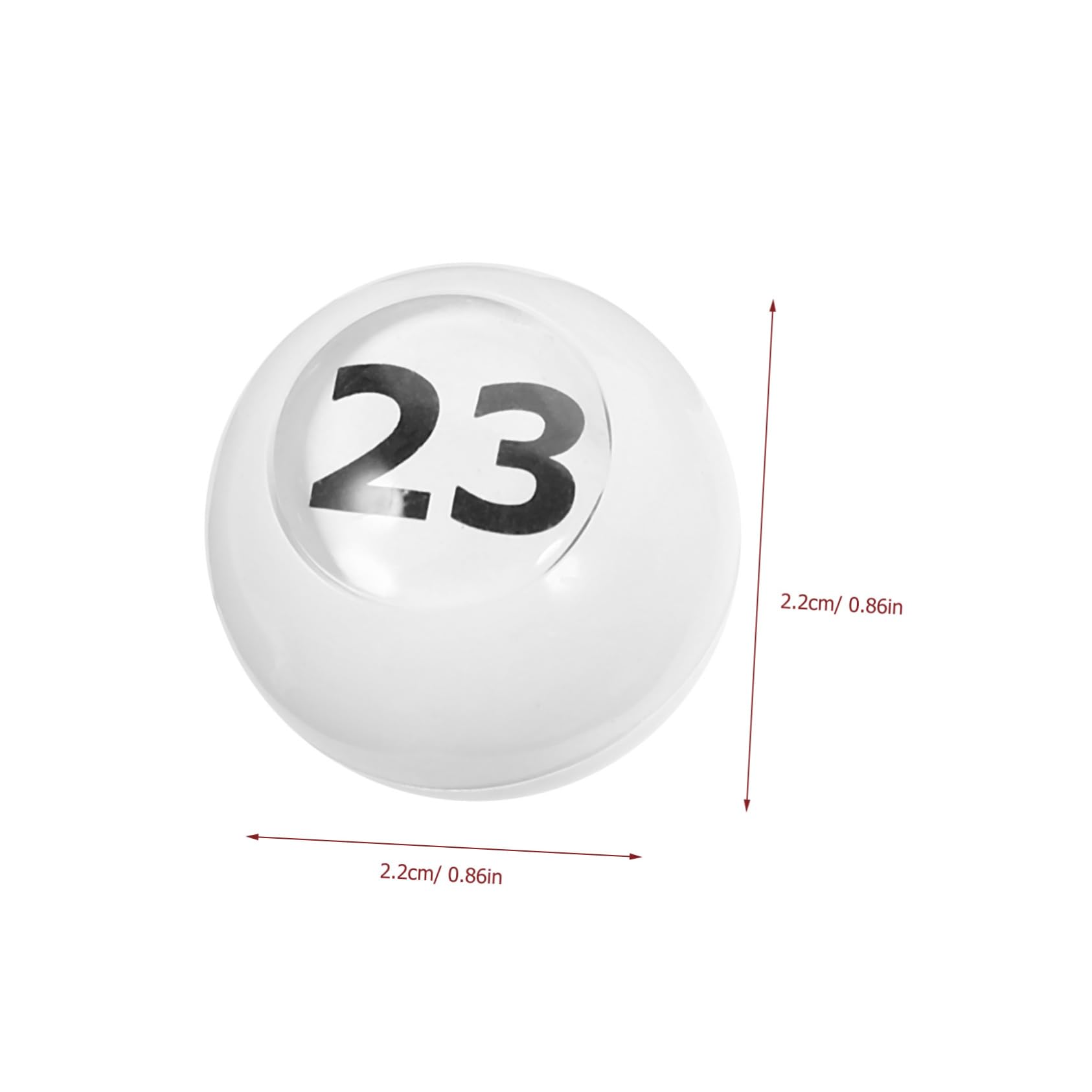 CIYODO 50pcs Raffle Number Bingo Party Game Props Plastic Safe Sturdy Bright Colors for Arts Craft 1-50 Numbered Easy to Find Carry