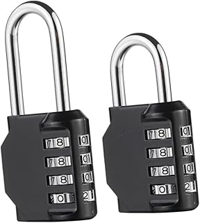 YARNOW 1pc Padlock for Locker Outdoor Padlock 4 Numbers Outdoor Lock Cabinet Password Lock Shackle Padlock Outdoor Padlock Weatherproof Backpack Combination Lock Hanging Lock Luggage Lock