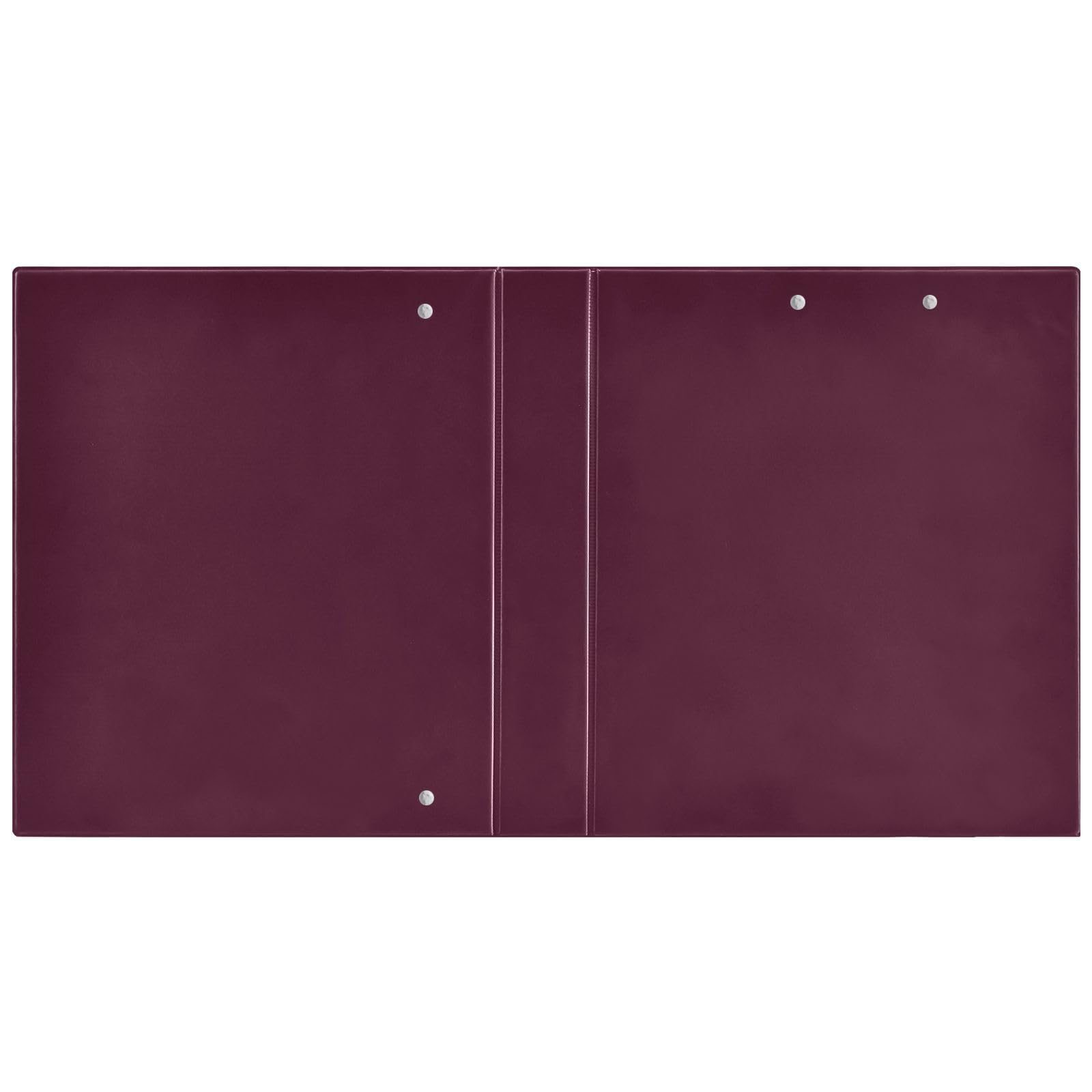 Quaderno a tinta unita rosso a tinta unita, contiene 200 fogli, 2 raccoglitori ad anelli rotondi