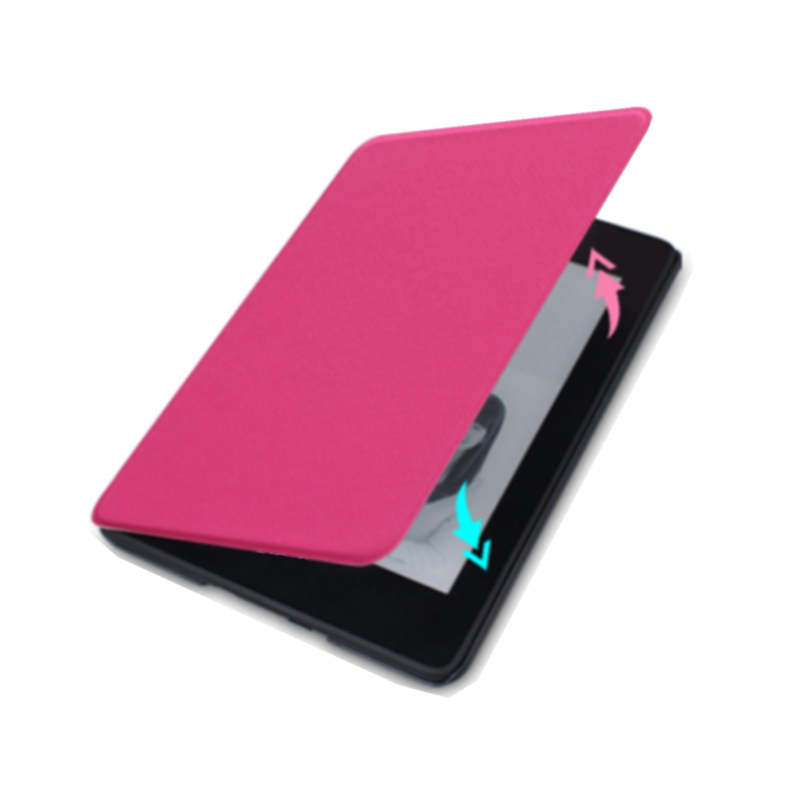 Custodia Protettiva per 6 Pollici Kindle Paperwhite 5a/6a/7a Generazione Versione 2012/2013/2015, Leggero e Sottile Cover Con Funzione Riattivazione/Sospensione Automatica,Schema Incrociato - 2