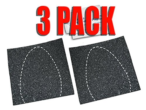 Shoe Bottoms Slip Resistant Shoe Sole Cover Protector for Heels Self-Stick Pads - Available in Clear, Black, or Red (3 Pack, Black)