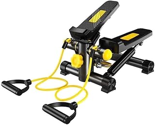 KURKUR Steppers for Exercise, Mini Stair Stepper with Res Mini Indoor Stair Stepper Air Climber Twist Stair Stepper for Exercise Machine with Resistance Band and LCD Display