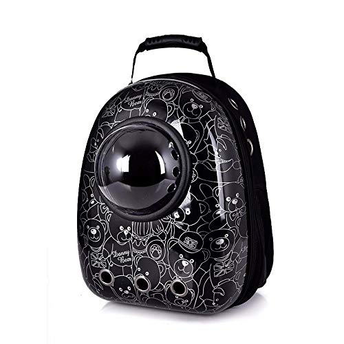 Lhh Portable Travel Pet Carrier Backpack, Cat Dog Space Capsule Backpack Bubble Backpack with Multiple Air Vents for Cats Small Dogs & Petite Animals