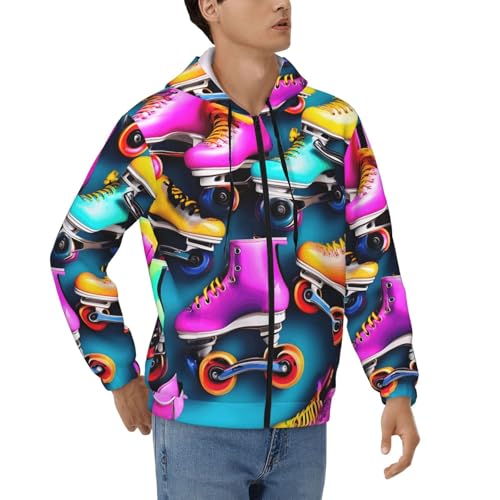 Sweat à capuche homme EdWal veste zippée manches longues mode décontractée