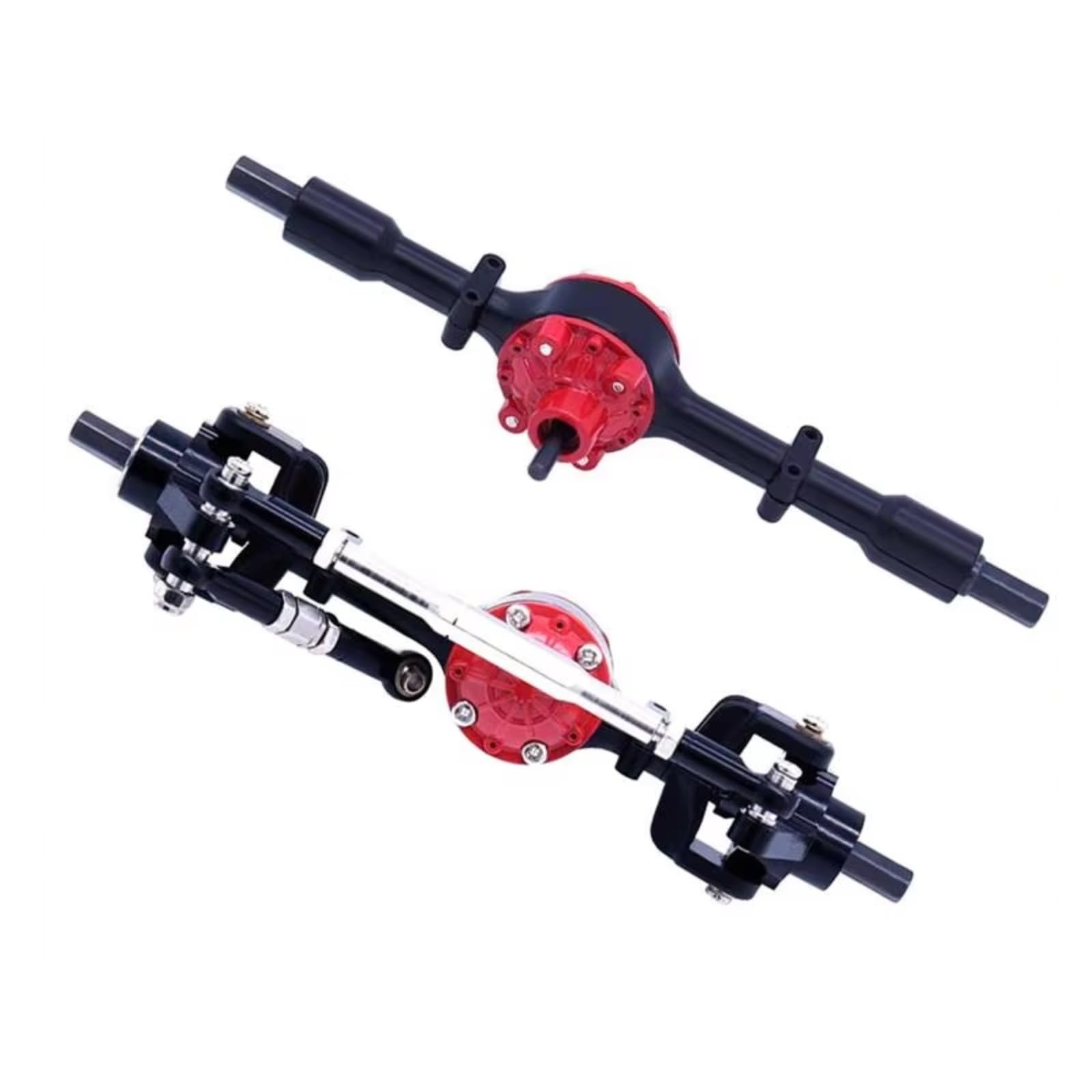 Compatibile Con WPL C14 C24 C34 C44 B14 B24 1/16 RC Cars Aggiornamenti Parti Accessori Di Ricambio 2X Assale Anteriore Posteriore In Metallo Accessori