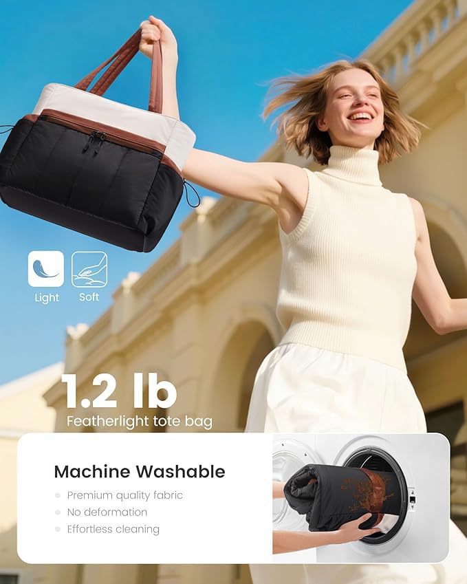 Image of Bayne Large Tote Bag for Woman | Large Size Laptop Bags for Women Office Use | Waterproof Handbag for Women | Elegant Office Bag for Woman | 13 inch Laptop