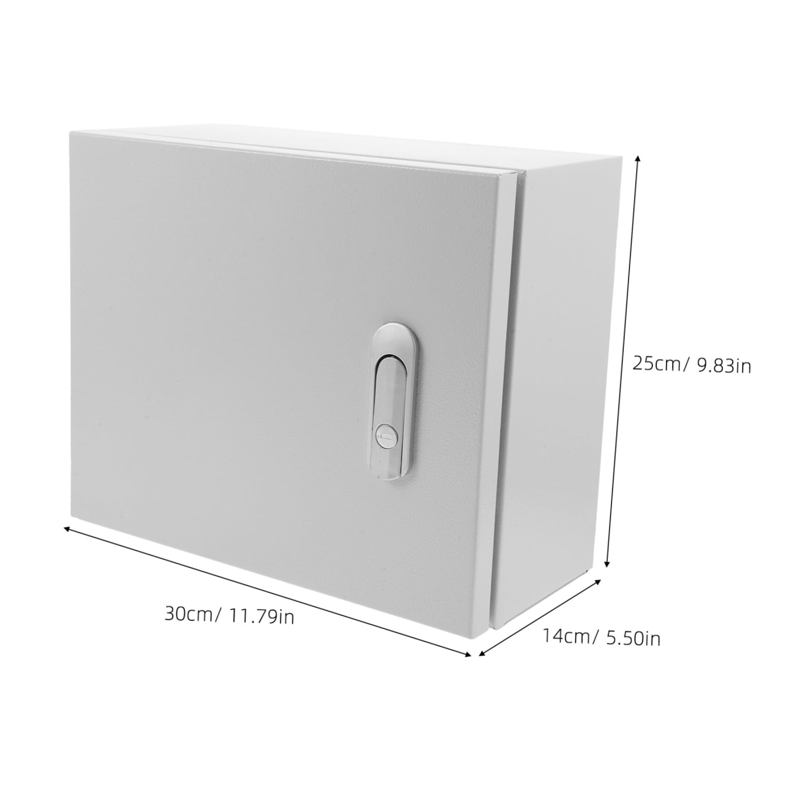 Holibanna Caja de Distribución Eléctrica Estanca para Exterior Armario Pared con Cerradura y Llave Resistente la Intemperie Diseño Robusto para Fácil Instalaciones al Aire