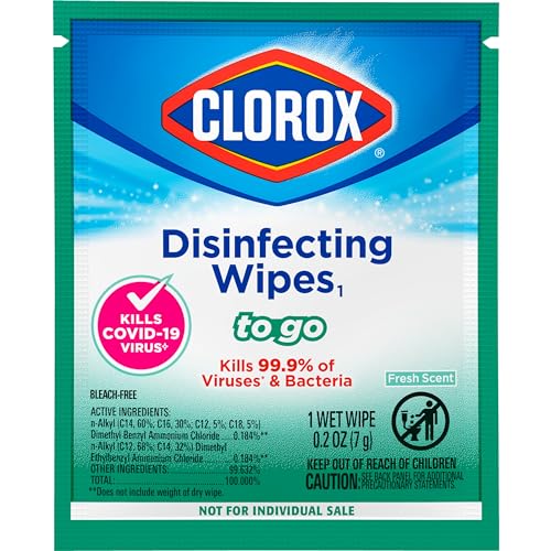 Clorox Disinfecting Wipes1 To Go, Bleach Free Cleaning Wipes, Fresh