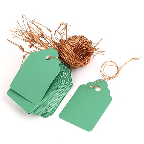 Ruilogod Seme di piante in plastica appeso tag etichetta marcatore 45mm x 30mm 50pcs verde