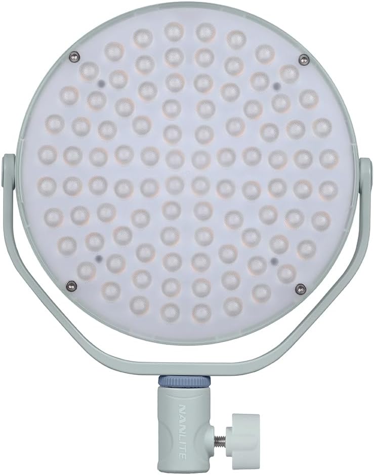 Nanlite Miro 30C LED RGB Round Panel Light (Mint Blue) image 3