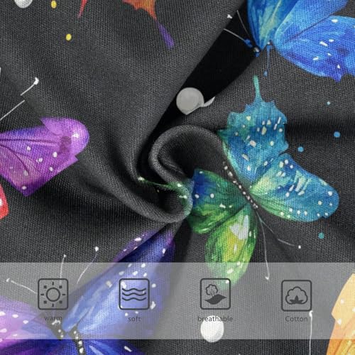 Wusikd Colorful Butterflies Girls' Underwear Cotton Girls Briefs Soft Toddler Underwear 2T3