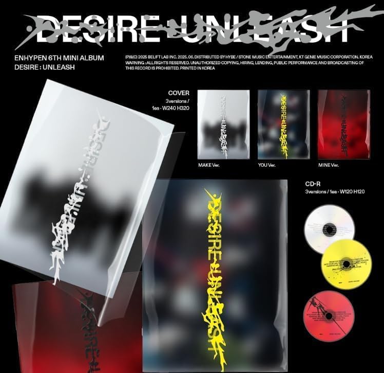 Amazon.com: ENHYPEN DESIRE : UNLEASH 6th Mini Album Photobook