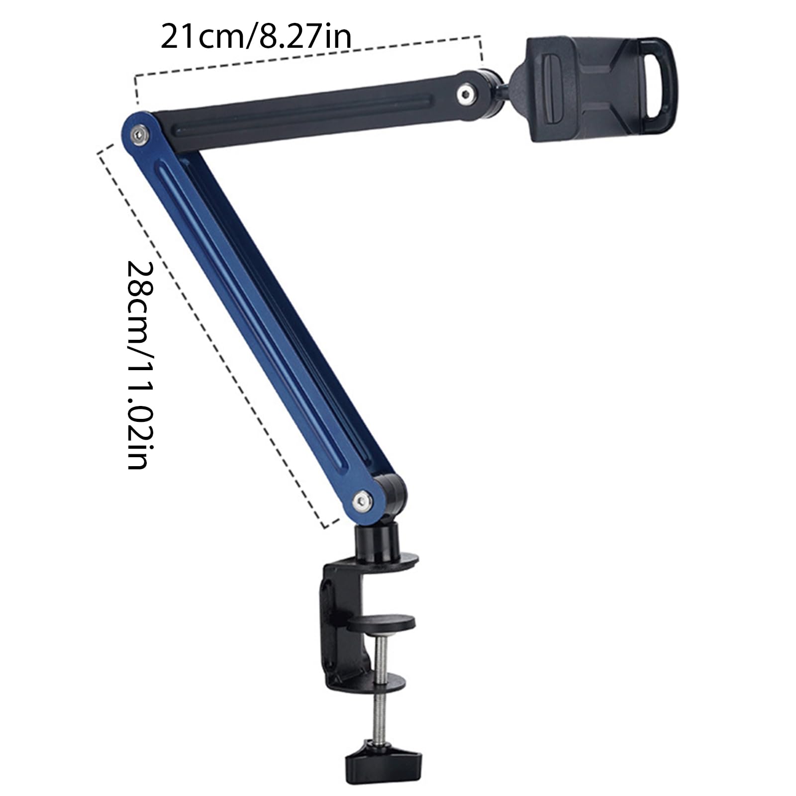 Soporte para tabletas en ángulo múltiple para cama con rotación de 360 grados y amplia compatibilidad para dispositivos de 4.7 y 12.9 pulgadas, soporte de tabletas con brazo de metal