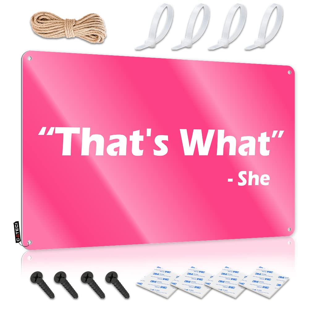 Bar Cart Decor Custom Decoration - That's What She Said Old Metal Wall Art Ready To Hang For Drive(30X40CM)