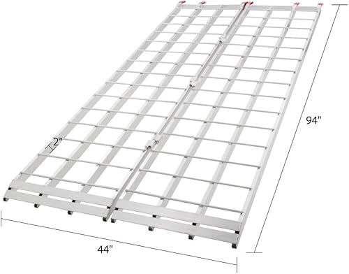 Miniatura 10 de Black Widow IBF-9550 ATV rampa de carga (rampas de aluminio extra largas Bi-Fold ATV)