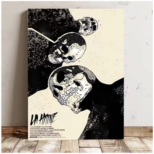 Toile La Haine poster vintage pour décoration murale chambre d'ado et studio