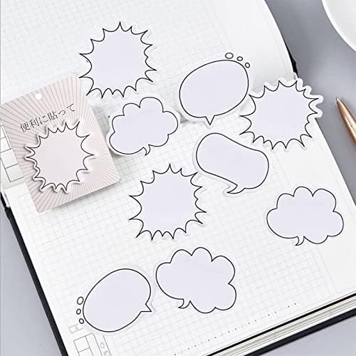 VEGCOO Sticky Notes Set, Self-Adhesive Cute Animals Sticky Notes, Different Shapes Notes for School Mark/Office Memo/Super Fun Multipurpose Sticky Notes (D)