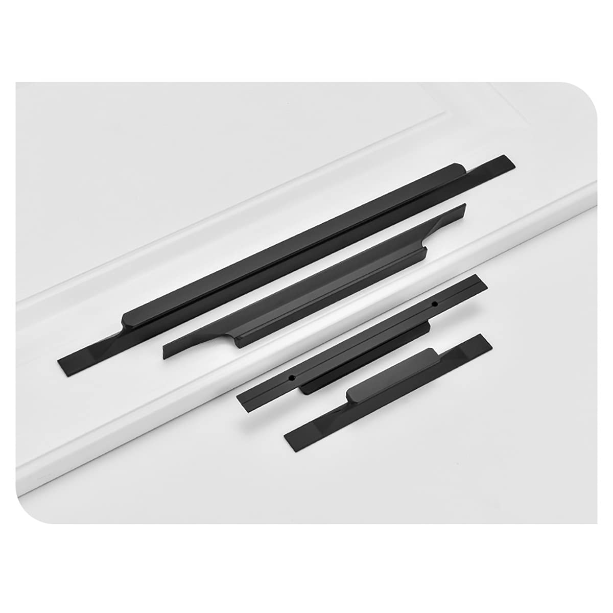 Qrity 10X Tiradores De Aleación De Aluminio Europeos Para Armarios De Cocina – Longitud Total 132 Mm, Distancia Agujero 64 Mm