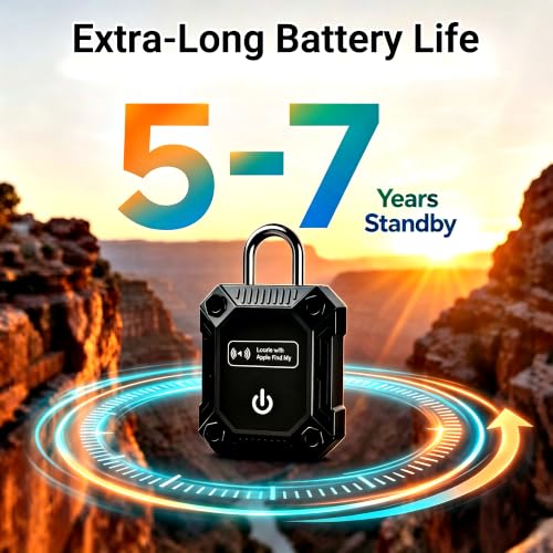 Image of Tracker Tag 1 Pack(iOS Only), Bluetooth Trackers for Apple Find My, 7-Year Battery Life, IP68 Waterproof, Item Finders Smart Tag for Keys, Luggage, Backpack-[Apple MFi Certified]