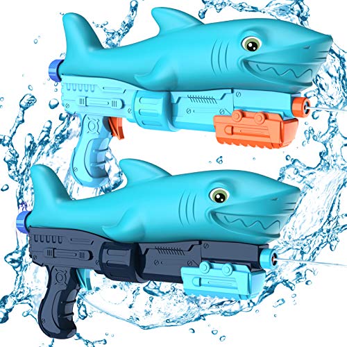 DX DA XIN Water Gun for Kids, 2 Pack Super Water Blaster Soaker with 800CC for Summer Pool Party Outdoor Squirt Toys for Boys and Girls Beach Water Fighting Gun Play Toys