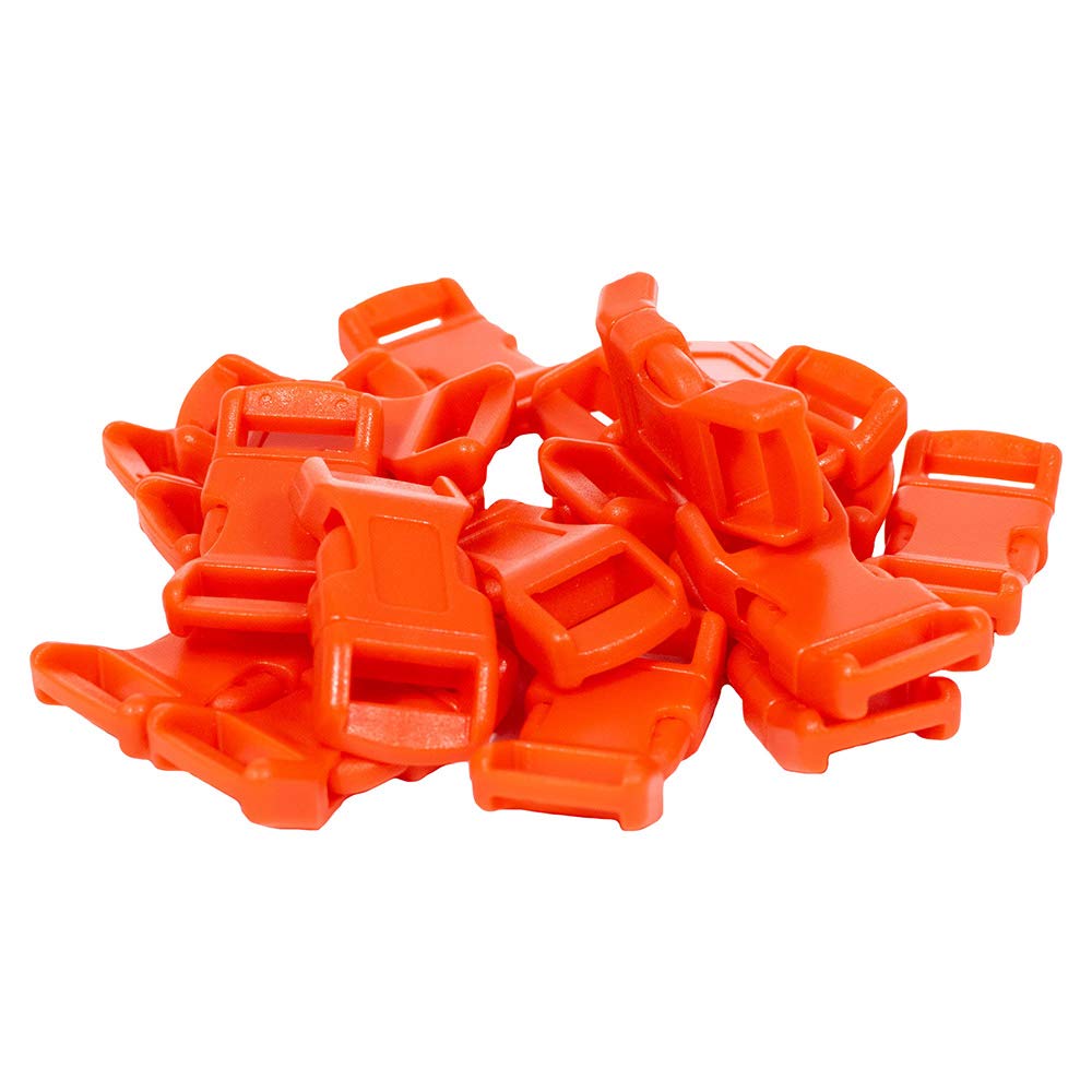 Paracord Planet Buckles – 1/2 Inch – Variety of Colors – Contoured Single Bar & Economy Side Release Double Bar