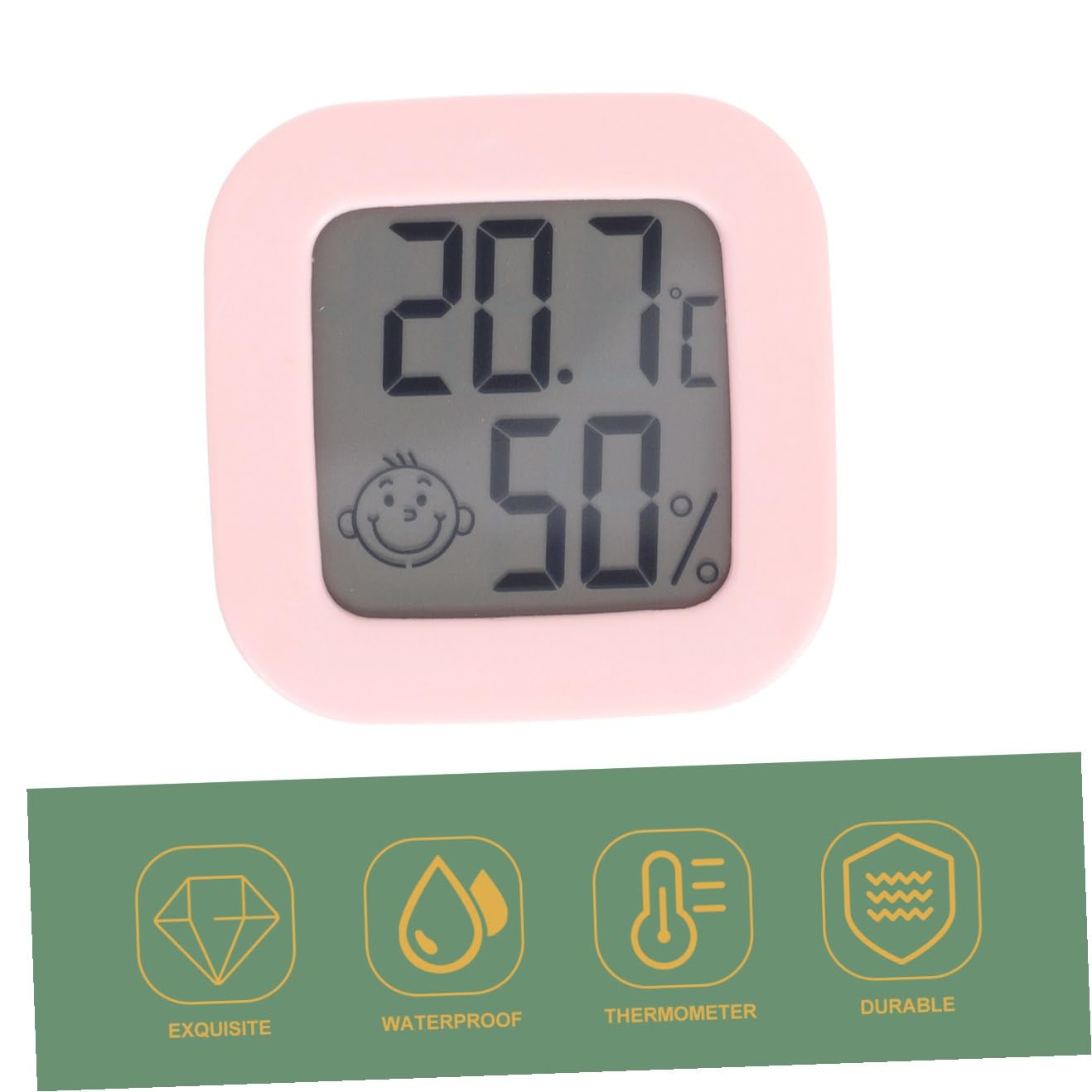Abaodam 2 Sätze Thermometer Elektrisches Hygrometer Feuchtigkeitsmesser Monitor Heimelektronik Raumhygrometer Digital Heimhygrometer Kleines Hygrometer Abs Zufällige Farbe 4 Stücke * 2