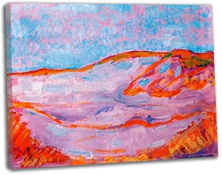 Amazon Co Jp ポスター インテリア絵画 モンドリアン インテリア おしゃれ アートポスター 油絵 絵 絵画 インテリアバー ポスター かっこいい 壁画 壁掛アート油彩 砂丘 75x105cm 29 5 X41 3 額入り ホーム キッチン