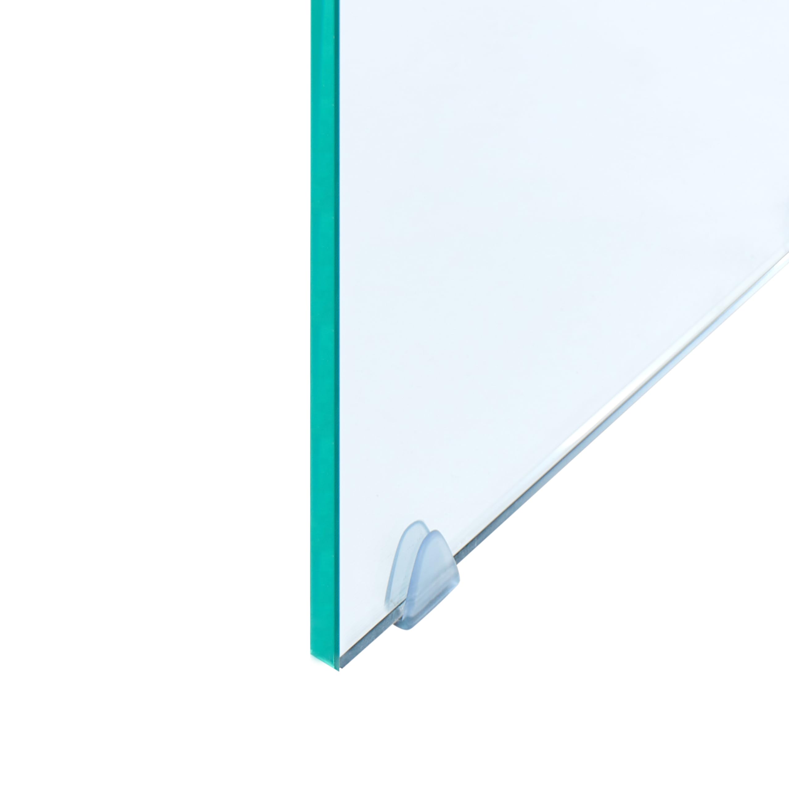 Beliani Minimalistisches Beistelltisch 2er Set transparent Glas Kendall