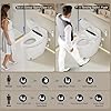 Smart Toilet with Warm Water Sprayer and Dryer, One Piece Bidet Toilet with Auto Dual Flush Foot Sensor Operation,Heated Seat Smart with Built In Fahrenheit LED Display