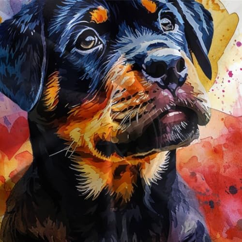 Parure de lit king imprimé chien Rowena 3D microfibre de qualité supérieure - 7