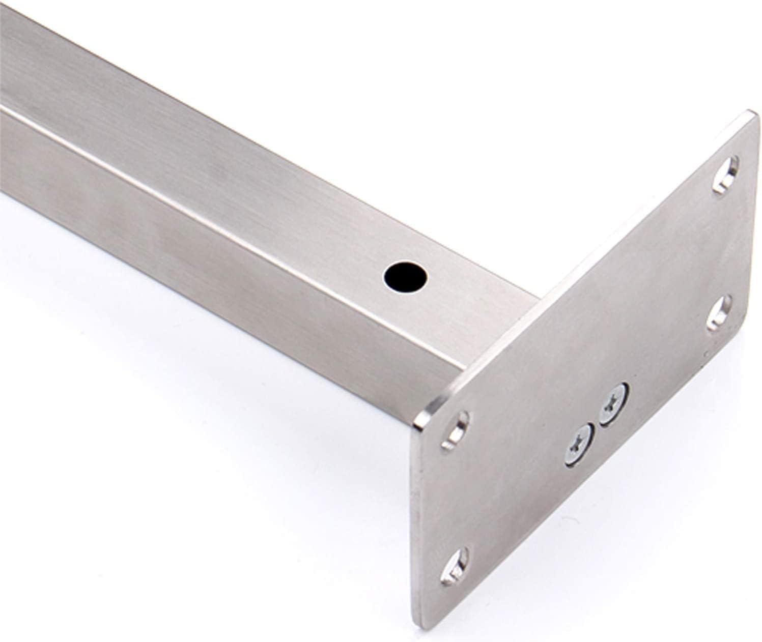 Wall Mounted Shelve Brackets,Board Shelf Brackets,2Pcs Metal Shelf Brackets,Wall Mounted Stainless Steel Shelf Brackets,Suitable for Various Surface Decorations of Bedroom,Bathroom,Living Room,Kitchen