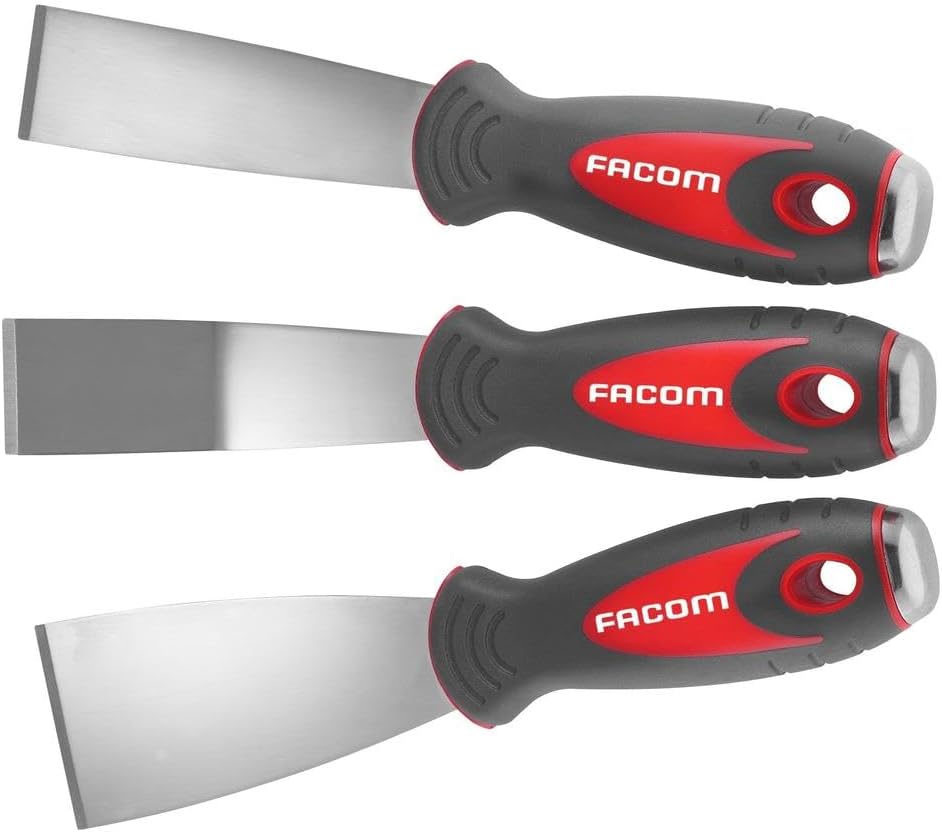 Facom 235.J1 Stainless Steel Scraper Set, 3 Pieces