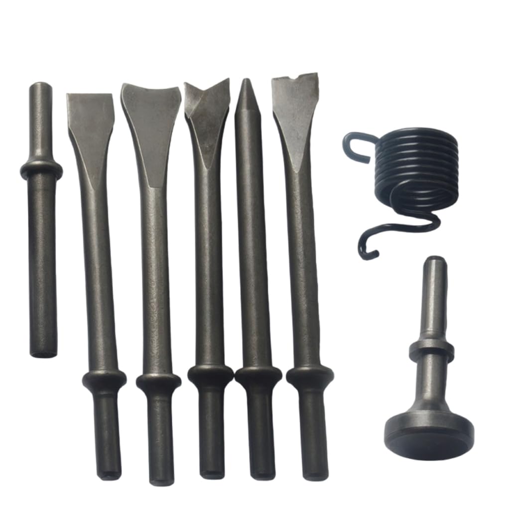 Juego de cinceles neumáticos, martillo de aire para azulejos, hormigón, ladrillo, piedra, perforador