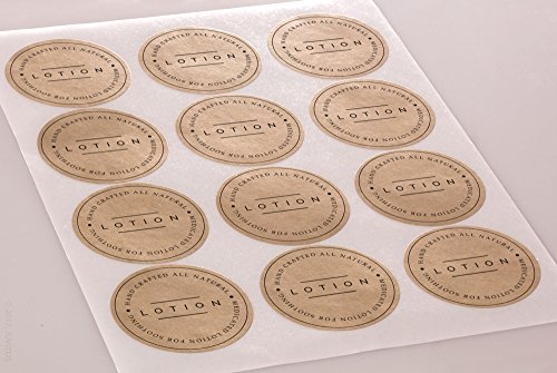 Textured Brown Kraft 2.5 Inch Diameter Circle Labels For Laser And Inkjet Printers With Template And Printing Instructions, 5 Sheets, 60 Labels (Bk25) #TOP2